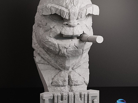 The Thing Busto Quarteto Fantástico 12 cm de altura Modelo de Impressão 3D
