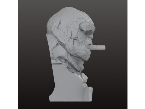 The Thing Busto Quarteto Fantástico 12 cm de altura Modelo de Impressão 3D