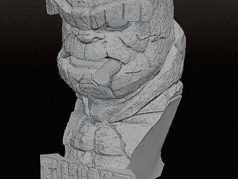 The Thing Busto Quarteto Fantástico 12 cm de altura Modelo de Impressão 3D