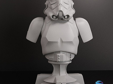 Штурмовик БЮСТ 10 см 3D Принт Модель