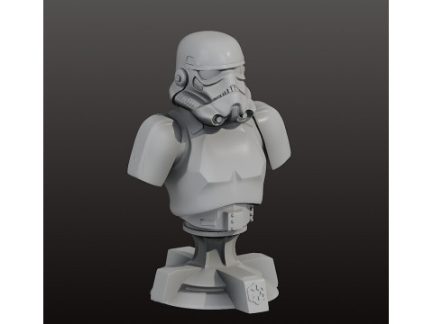 Штурмовик БЮСТ 10 см 3D Принт Модель