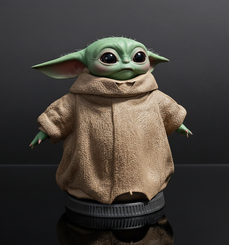 Figurka Grogu 10 cm Model do druku 3D .c4d .max .obj .3ds .fbx .stl .blend