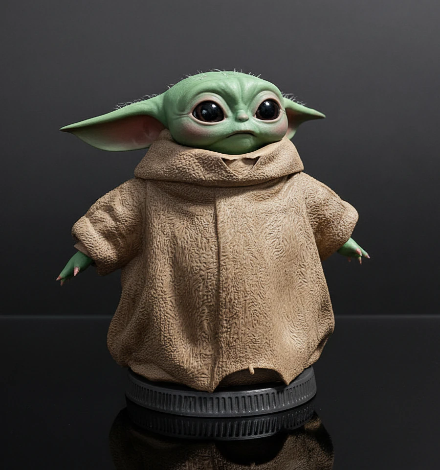 Grogu figure 10 cm 3D Print Model .c4d .max .obj .3ds .fbx .stl .blend 