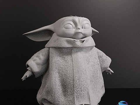 Figurka Grogu 10 cm Model do druku 3D