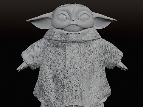 Figurka Grogu 10 cm Model do druku 3D