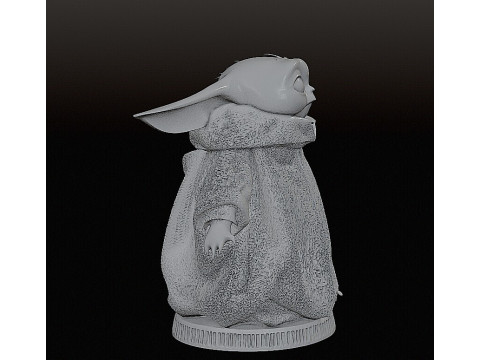 Figurka Grogu 10 cm Model do druku 3D