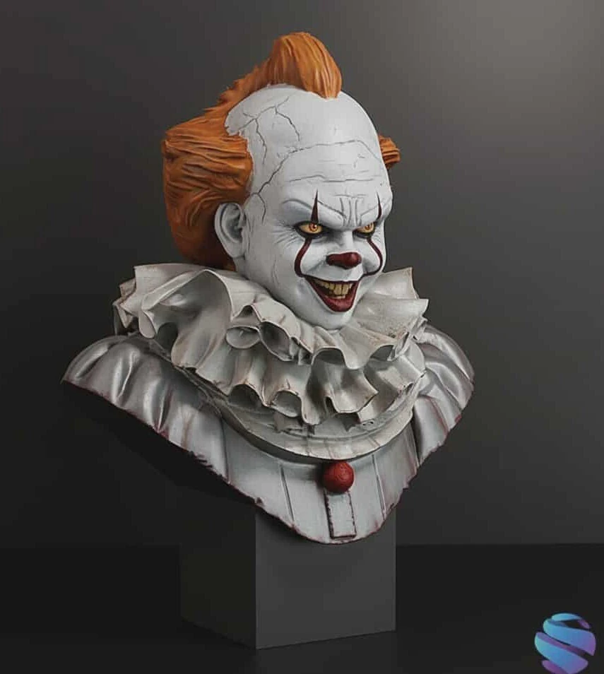 It - bust 10 cm 3D Print Model .c4d .max .obj .3ds .fbx .stl .blend