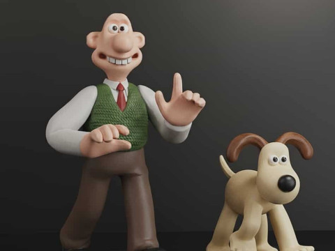 ウォレス グルミット 10 CM 3Dプリントモデル