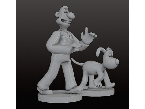 Wallace gromit 10 CM 3D Print Model