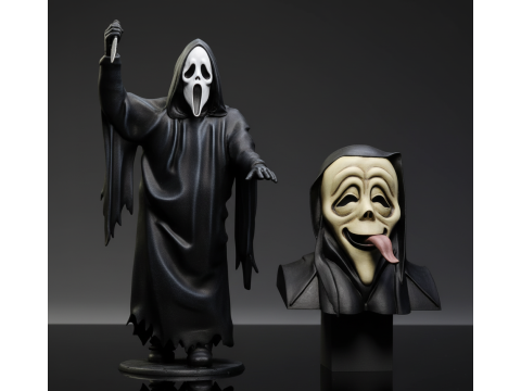 尖叫人物胸围 10 厘米 - 已剪裁 3D 打印模型