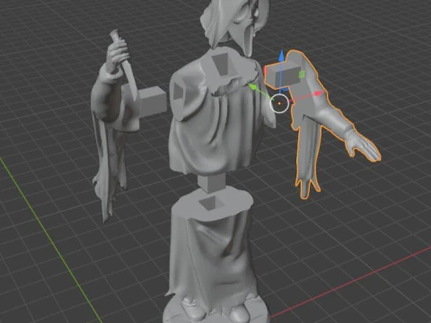 Scream figure Bust 10 CM - CUTTED 3D Print Model