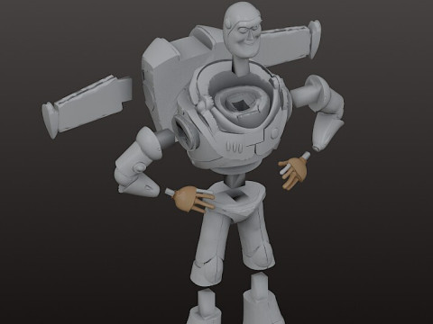 BUZZ LIGHTYEAR 18 cm - CUTTED Toy Story 3D Print Model