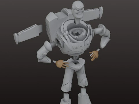 BUZZ LIGHTYEAR 18 cm - CUTTED Toy Story 3D Print Model