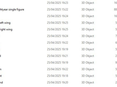 BUZZ LIGHTYEAR 18 cm - CUTTED Toy Story 3D Print Model