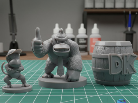 Колекція Donkey Kong 3D Принт Модель