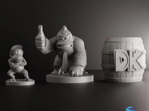 Donkey Kong Collection 3D Print Model