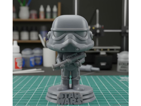Stormtrooper Chibi - Figura de acción Modelo de impresión 3D