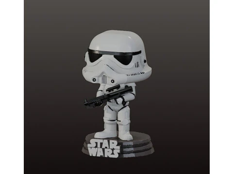 Stormtrooper Chibi - Action figure 3D Print Model