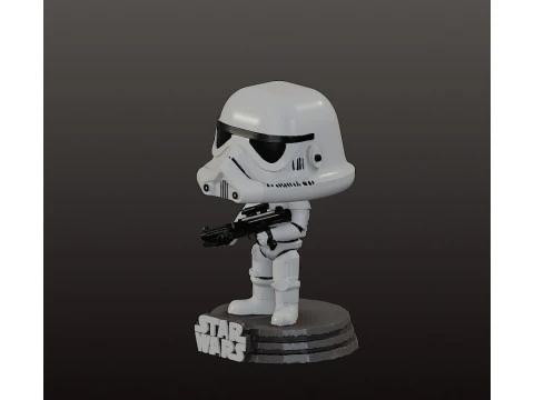 Stormtrooper Chibi - Action figure 3D Print Model