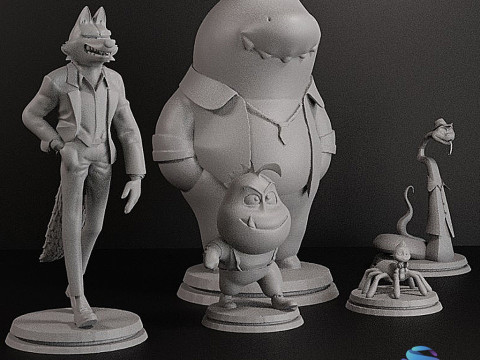 Stl - Kolekcja Bad Guys Model do druku 3D
