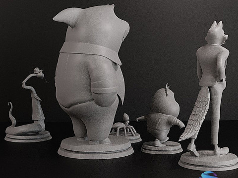 Stl - 坏人合集 3D 打印模型