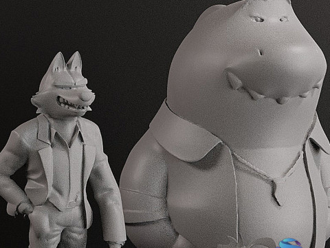 Stl - 坏人合集 3D 打印模型