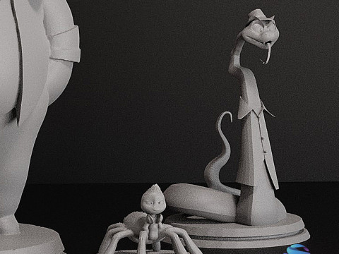 Stl - 坏人合集 3D 打印模型