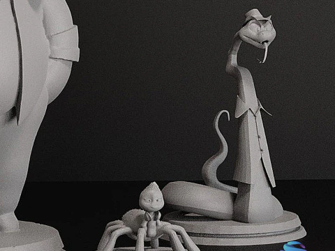 Stl - The Bad Guys Collection 3D Print Model