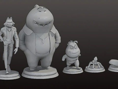 Stl - The Bad Guys Collection 3D Print Model