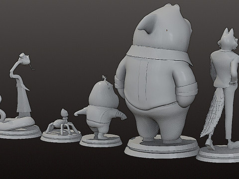 Stl - 坏人合集 3D 打印模型