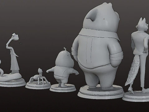 Stl - The Bad Guys Collection 3D Print Model