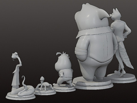 Stl - 坏人合集 3D 打印模型