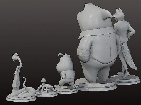 Stl - The Bad Guys Collection 3D Print Model