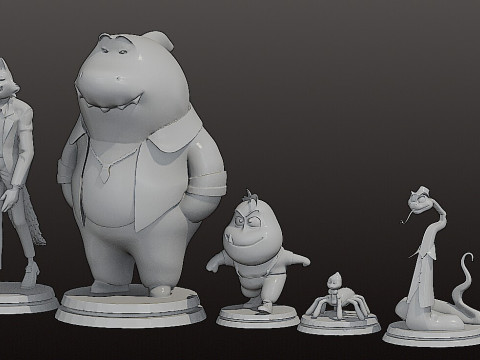 Stl - 坏人合集 3D 打印模型