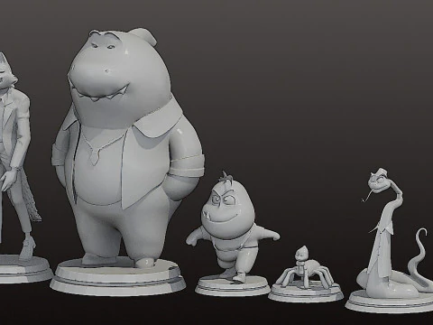 Stl - The Bad Guys Collection 3D Print Model