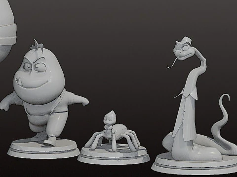 Stl - The Bad Guys Collection 3D Print Model