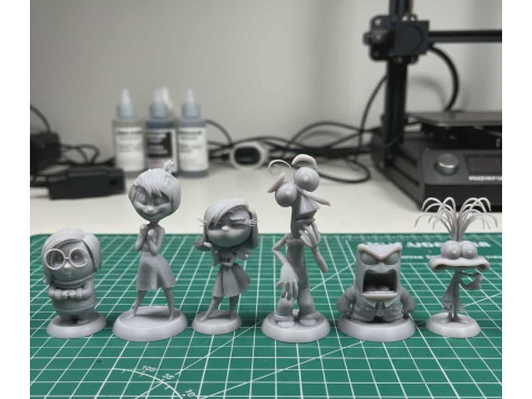 Définir Inside Out 2 personnages Modèles 3D en vedette