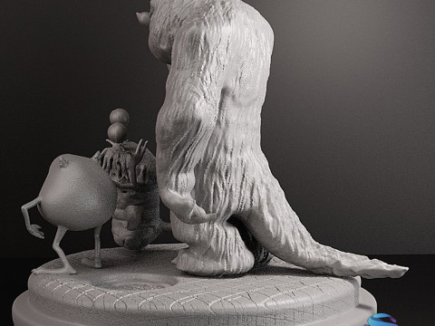 Корпорация монстров Диорама 3D Принт Модель