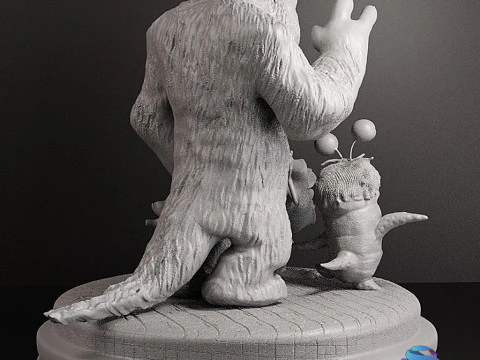 Monster inc Diorama 3D Print Model