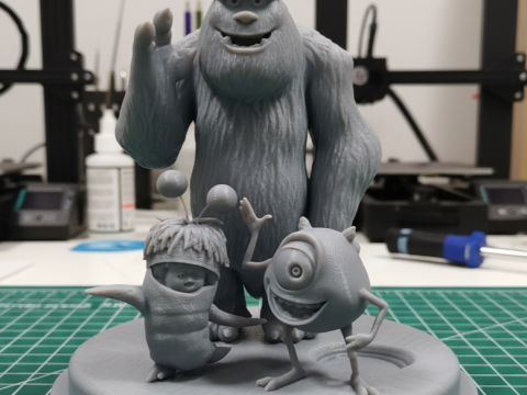 Корпорация монстров Диорама 3D Принт Модель