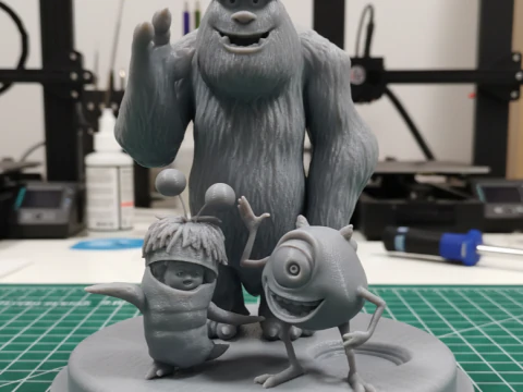 Monster inc Diorama 3D Print Model