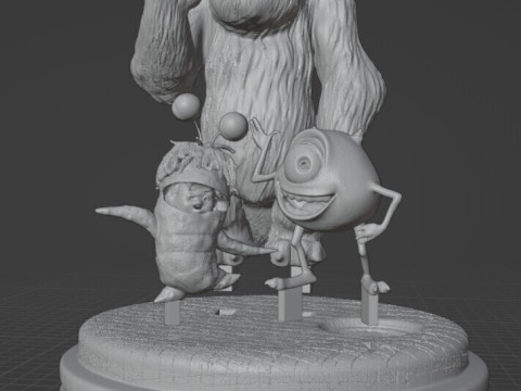 Корпорация монстров Диорама 3D Принт Модель