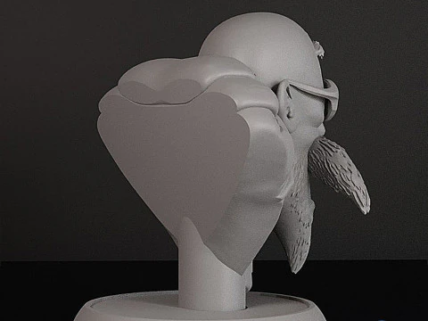 Master Roshi Bust 3D STL 3D Print Model