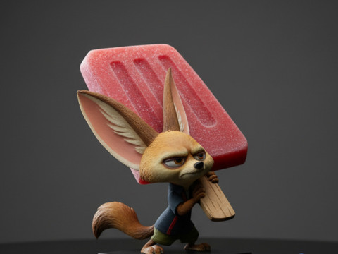 Finnick - Zootopia Pawpsicle Hustle 3D afdrukbare STL 3D printmodel