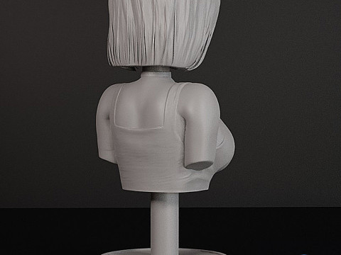 Android 18 Bust 3D STL - Dragonball Figure 3D Print Model