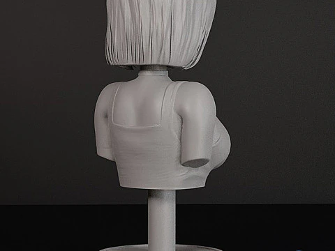Android 18 Bust 3D STL - Dragonball Figure 3D Print Model
