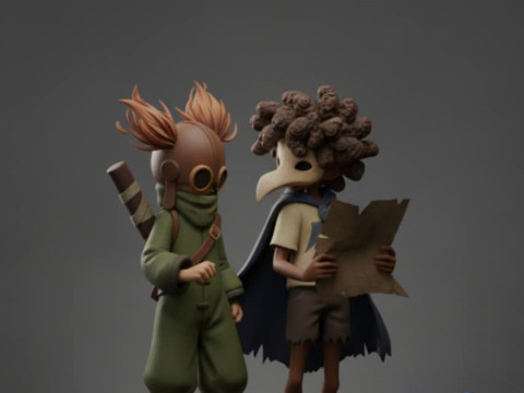 Diorama Sozinho Baixo 3D STL - Gaming Fanart Modelo de Impressão 3D