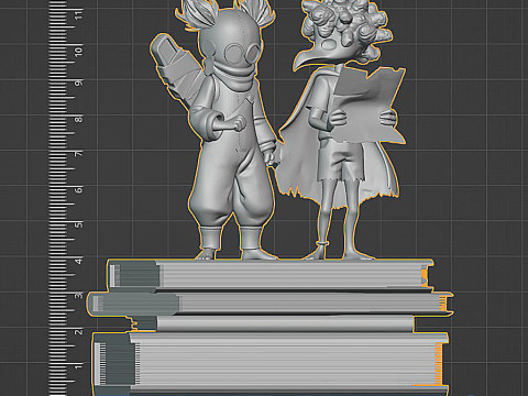 Diorama 3D STL Rendah Sendiri - Fanart Game Model Cetak 3D