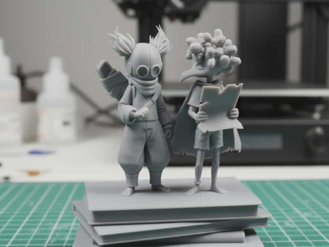 Diorama 3D STL Rendah Sendiri - Fanart Game Model Cetak 3D