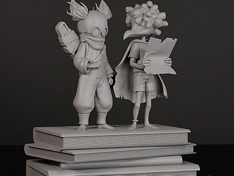 Low Alone Diorama 3D STL - Gaming Fanart 3D Print Model